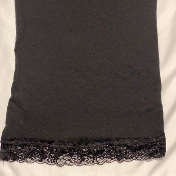 Black embellished Camisole POOF stretch  Lacey Camisole - Picture 5 of 7